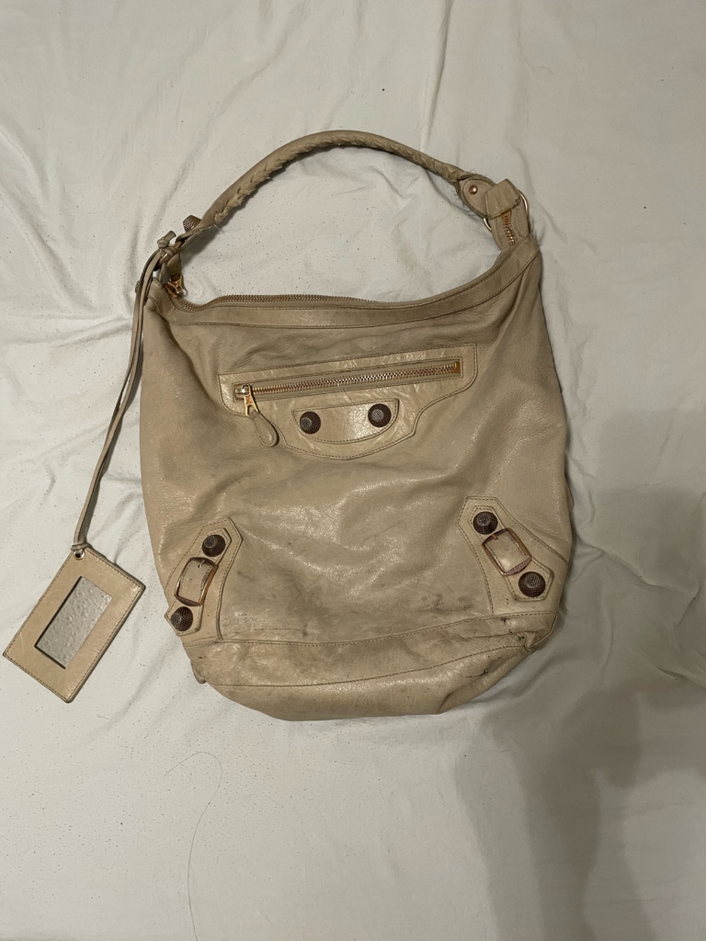 SOLD Balenciaga Beige Motocross Day Giant 21
